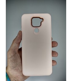 Накладка Metal Camera Xiaomi Redmi Note 9 / Redmi 10X (Персиковый)