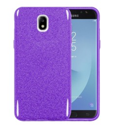 Силиконовый чехол Glitter Samsung Galaxy J7 (2017) J730 (Фиолетовый)