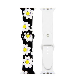 Ремешок Print Apple Watch 38 / 40 mm (Black Chamomille)