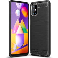 Силикон Polished Carbon Samsung Galaxy M31S (2020) (Чёрный)