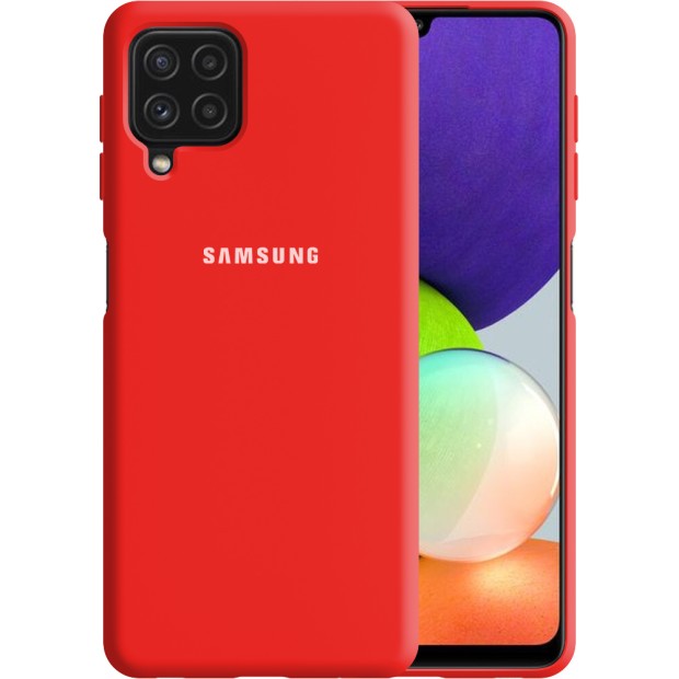 Силикон Original 360 Case Logo Samsung Galaxy A22 (Красный)