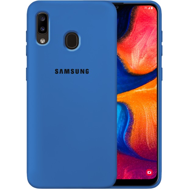 Силикон Original Case Samsung Galaxy A20 / A30 (2019) (Кобальт)