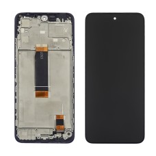 Дисплей для Xiaomi Redmi 12 с чёрным тачскрином и корпусной рамкой