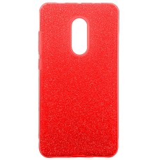 Силиконовый чехол Glitter Xiaomi Redmi Note 4x (красный)