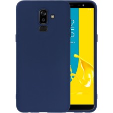 Силиконовый чехол iNavi Color Samsung Galaxy J8 (2018) J810 (темно-синий)