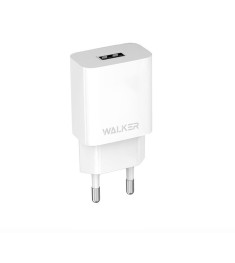 СЗУ-адаптер Walker WH-26 2.1A (1USB) + кабель Type-C (Белый)