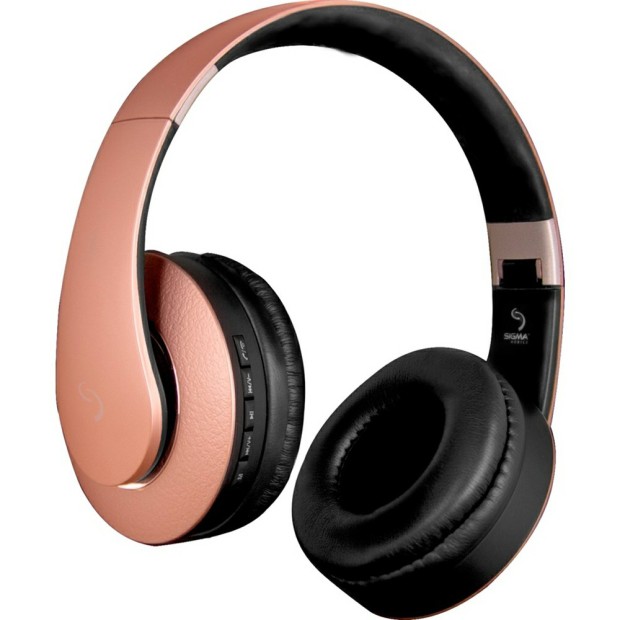 Наушники-гарнитура Sigma X-music H32 Bluetooth (Золотой)