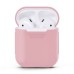 Чехол для наушников Full Silicone Case with Microfiber Apple AirPods (08) Pink Sand