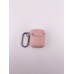 Чехол для наушников Full Silicone Case with Microfiber Apple AirPods (08) Pink Sand