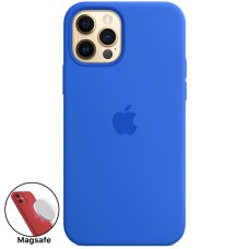 Силикон Original MagSafe Case Apple iPhone 12 Pro Max (Capri Blue)
