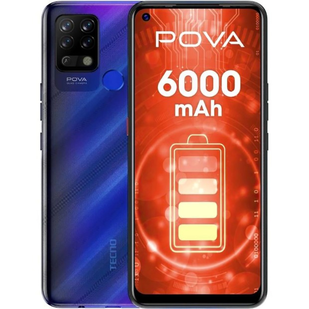 Мобільний телефон Tecno Pova (LD7) 6 / 128GB (Magic Blue)