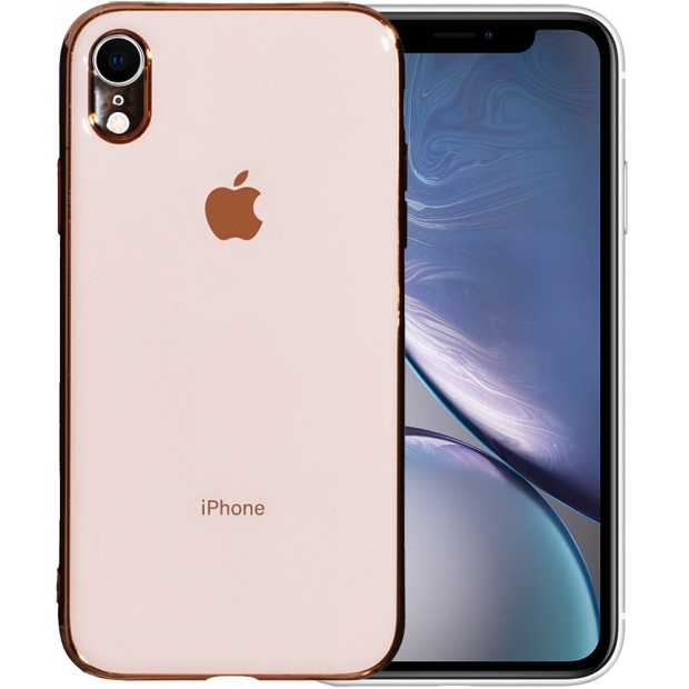Силиконовый чехол Zefir Case Apple iPhone XR (Розовое-золото)