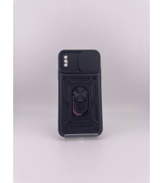 Бронь-чехол Ring Serge Armor ShutCam Case Apple iPhone X / XS (Чёрный)