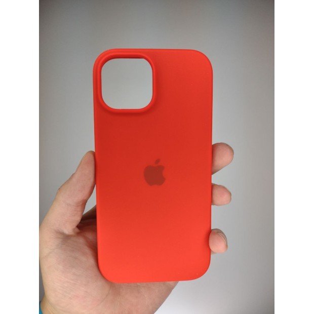 Силикон Original Round Case Apple iPhone 15 (05) Red