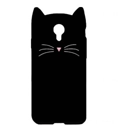 Силиконовый чехол Kitty Case Meizu M5s (чёрный)