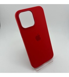 Чехол Silicone Case with MagSafe Apple iPhone 14 Pro Max (Red)