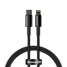 USB-кабель Baseus Tungsten Gold 20W (1m) (Type-C to Lightning) (Чёрный) CATLWJ-01