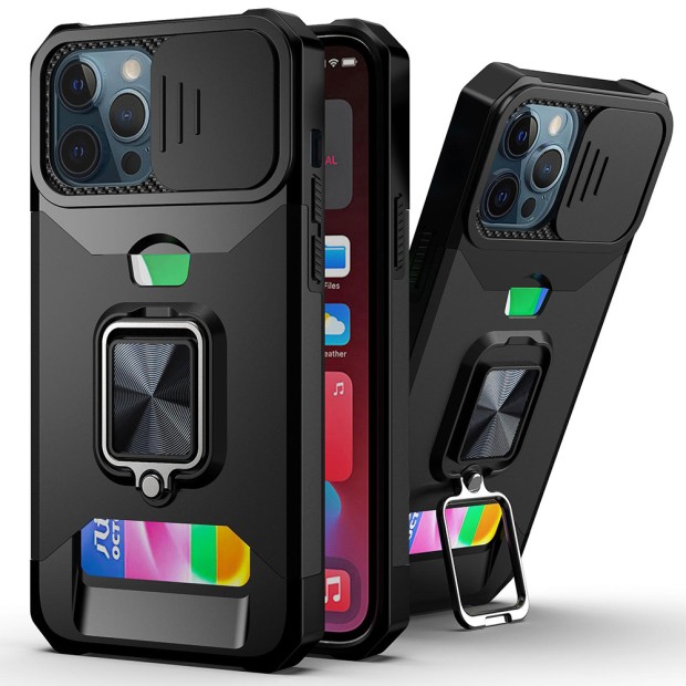 Бронь-чехол Protective Armor Case Apple iPhone 12 Pro Max (Чёрный)