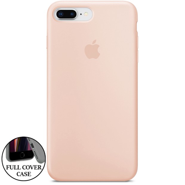 Силикон Original Round Case Apple iPhone 7 Plus / 8 Plus (08) Pink Sand
