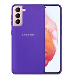 Силикон Original 360 Case Logo Samsung Galaxy S21 (Фиолетовый)