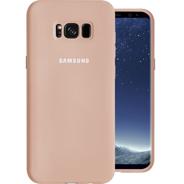 Силиконовый чехол Original Case Samsung Galaxy S8 Plus (Пудра)