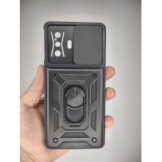 Бронь-чехол Ring Serge Armor ShutCam Case Xiaomi Poco F4 GT (Чёрный)