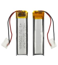 Аккумулятор 501240P универсальный с контроллером, 5,3 х 10.6 х 40 мм (200 mAh)/ ..