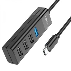 Переходник USB HUB Hoco HB25 (Type-C - 1USB 3.0 / 3USB 2.0)