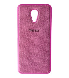 Силикон Textile Meizu M3 Note (Розовый)