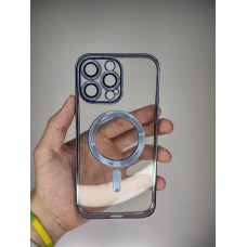 Чехол UMKU Shining with MagSafe Apple iPhone 14 Pro Max (Blue)
