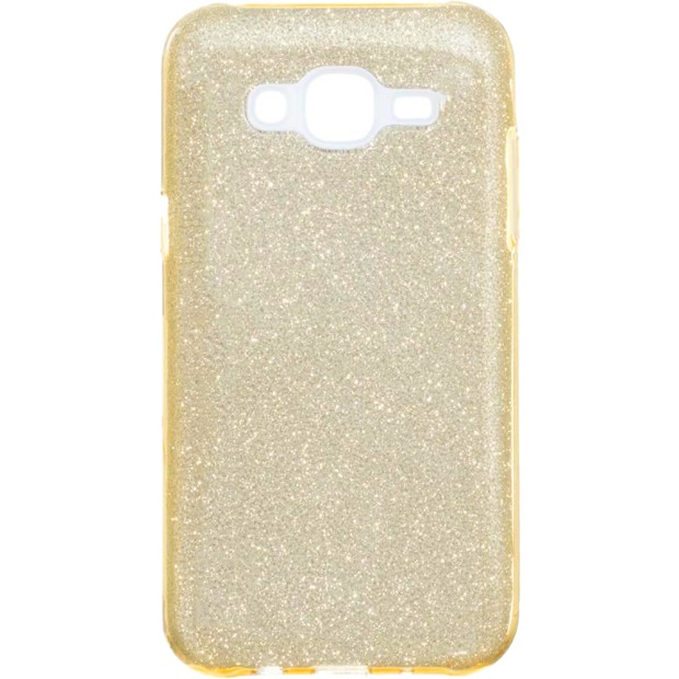 Силиконовый чехол Glitter Samsung Galaxy J2 (2016) J200 (золотой)