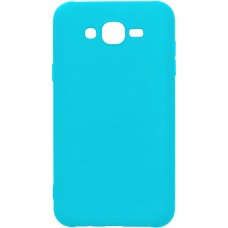 Силиконовый чехол iNavi Color Samsung Galaxy J7 (2015) J700 (голубой)