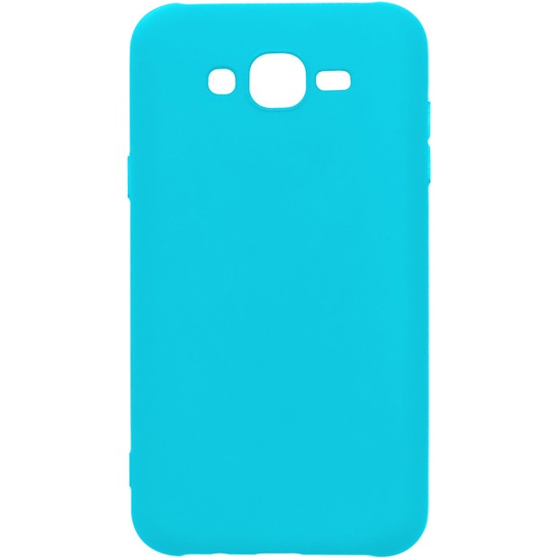 Силиконовый чехол iNavi Color Samsung Galaxy J7 (2015) J700 (голубой)