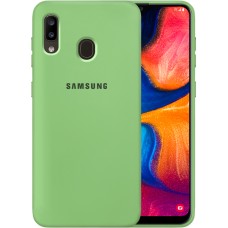 Силикон Original 360 Case Logo Samsung Galaxy A20 / A30 (2019) (Зелёный)