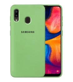 Силикон Original 360 Case Logo Samsung Galaxy A20 / A30 (2019) (Зелёный)