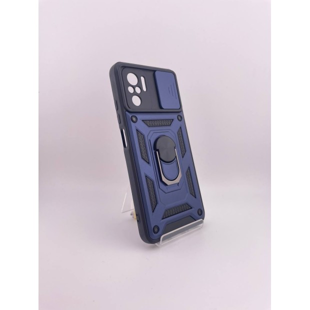 Бронь-чехол Ring Serge Armor ShutCam Case Xiaomi Redmi Note 10 / Note 10S / Poco M5s (Синий)