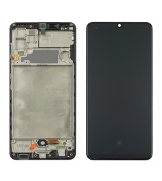 Дисплей для Samsung A325 Galaxy A32 (2020) с чёрным тачскрином и корпусной рамко..