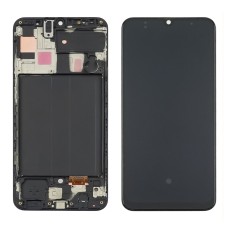 Дисплей для Samsung A505 Galaxy A50 (2019) с чёрным тачскрином и корпусной рамкой Original