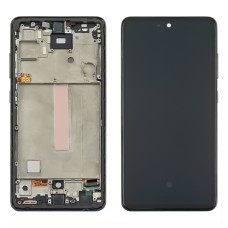 Дисплей для Samsung A525 Galaxy A52 (2020) с чёрным тачскрином и серой корпусной рамкой Original