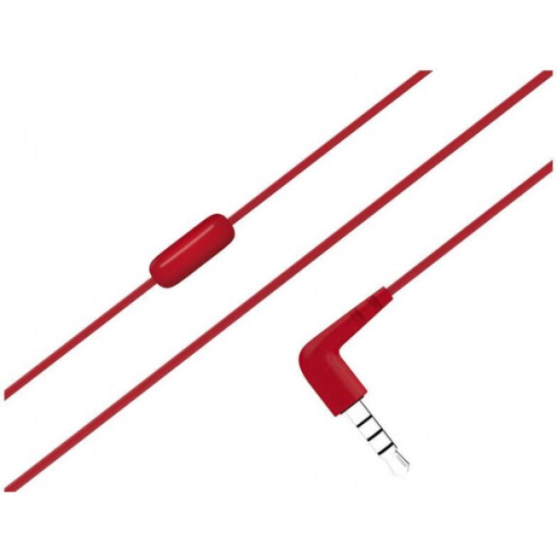 Проводные наушники-гарнитура вакуумные JBL C50HI (Red)
