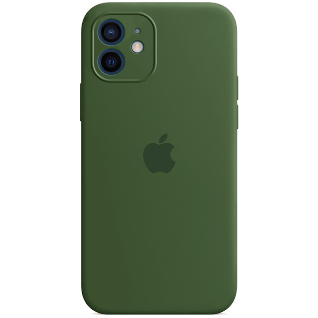 Силікон Original RoundCam Case Apple iPhone 12 (52) Olive