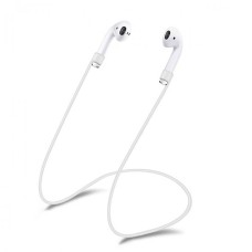 Силиконовый шнурок Magnetic для Apple Airpods (Белый)