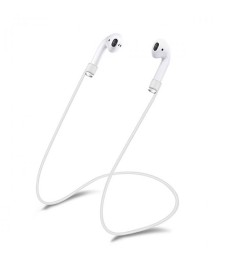 Силиконовый шнурок Magnetic для Apple Airpods (Белый)