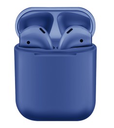 Беспроводные наушники-гарнитура AirPods i12 TWS (Синий)
