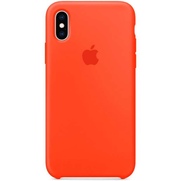 Чехол Silicone Case Apple iPhone X / XS (Spicy Orange)