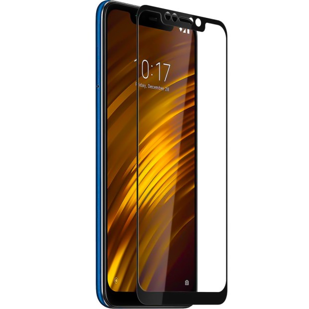 Защитное стекло для Xiaomi Pocophone F1 Black (Клей)