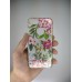 Силікон Glitter Apple iPhone 7/8 / SE (2020) (Silver Flowers)