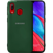 Силикон Zefir Case Samsung Galaxy A40 (2019) (Темно-зеленый)