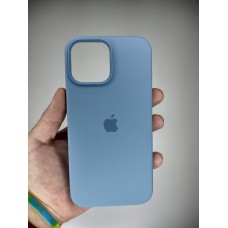 Силикон Original Round Case Apple iPhone 13 Pro Max (37) Azure