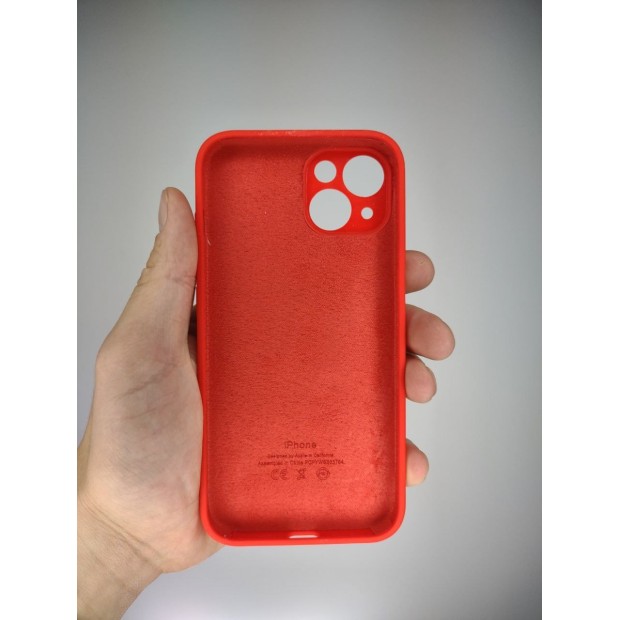 Силикон Original RoundCam Case Apple iPhone 14 (05) Product RED